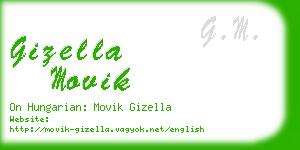 gizella movik business card